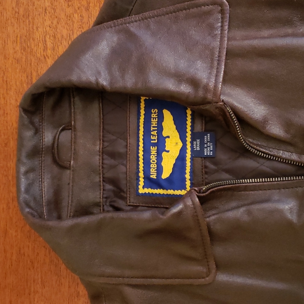 🔥 Host pick Airborne Leather mens jacket